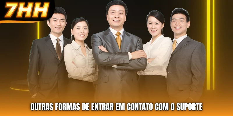 Outras formas de entrar em contato com o suporte